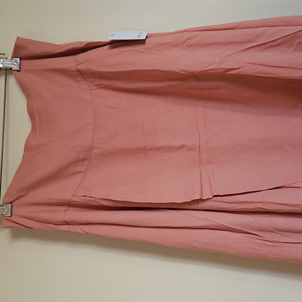 O'Neil Ambrosio Pink High-Low Maxi Skirt High Waist Size Large Lightwaist - Picture 10 of 14